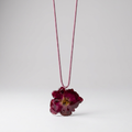 Collar largo cadena rosa