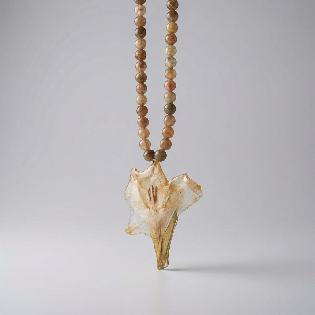 Collar corto lirio