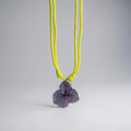 Collar cuerda hoja lila