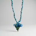 Collar clavel azul