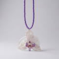 Collar corto orquídea