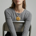 Collar corto margarita amarilla