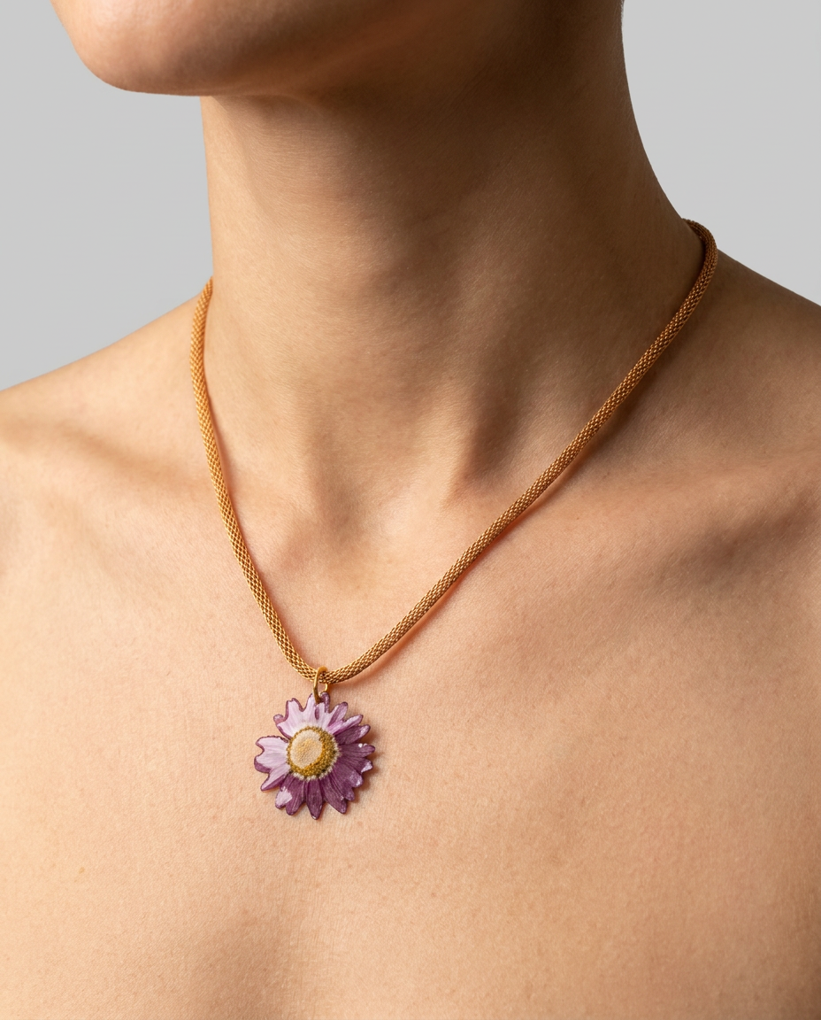 Collar corto margarita pequeña