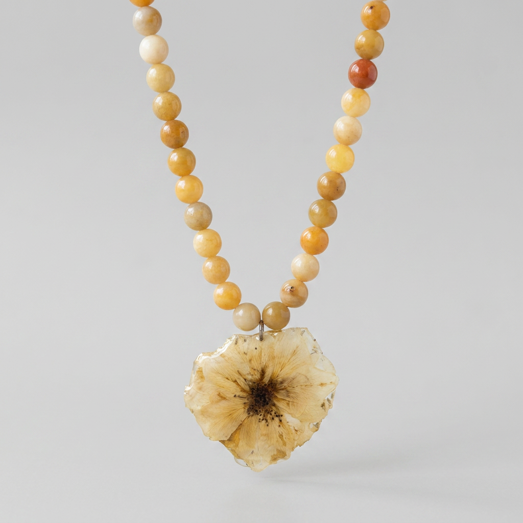 Collar corto rosa