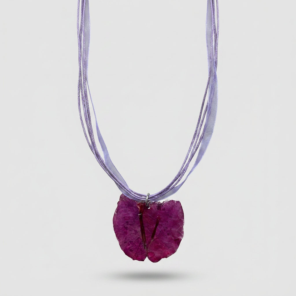 Collar corto buganvilla