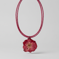Gargantilla cuero rosa